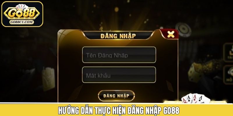 Hướng dẫn thao tác đăng nhập tài khoản Go88 dễ dàng nhất